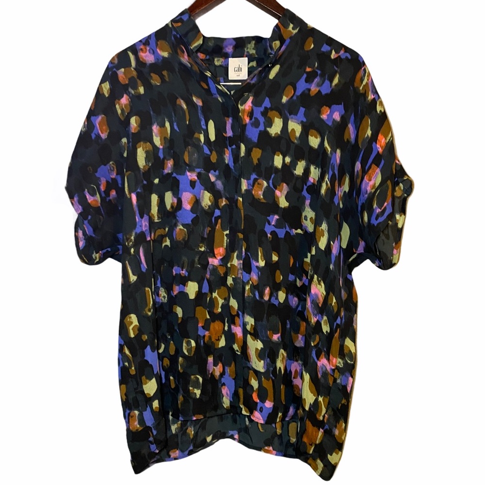 CAbi Sabine Watercolor Tunic Short Sleeve 3143